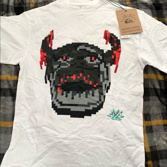 Quiksilver X Julien David Viking Tee Collab New w/tags Sz M 100% Organic Cotton - Picture 1 of 5